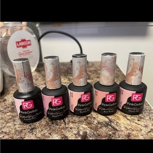 Pink Gellac Rubber Base Coat lot